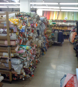 Photo of rolls of fabric