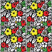 design block of flowers