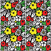design block of flowers